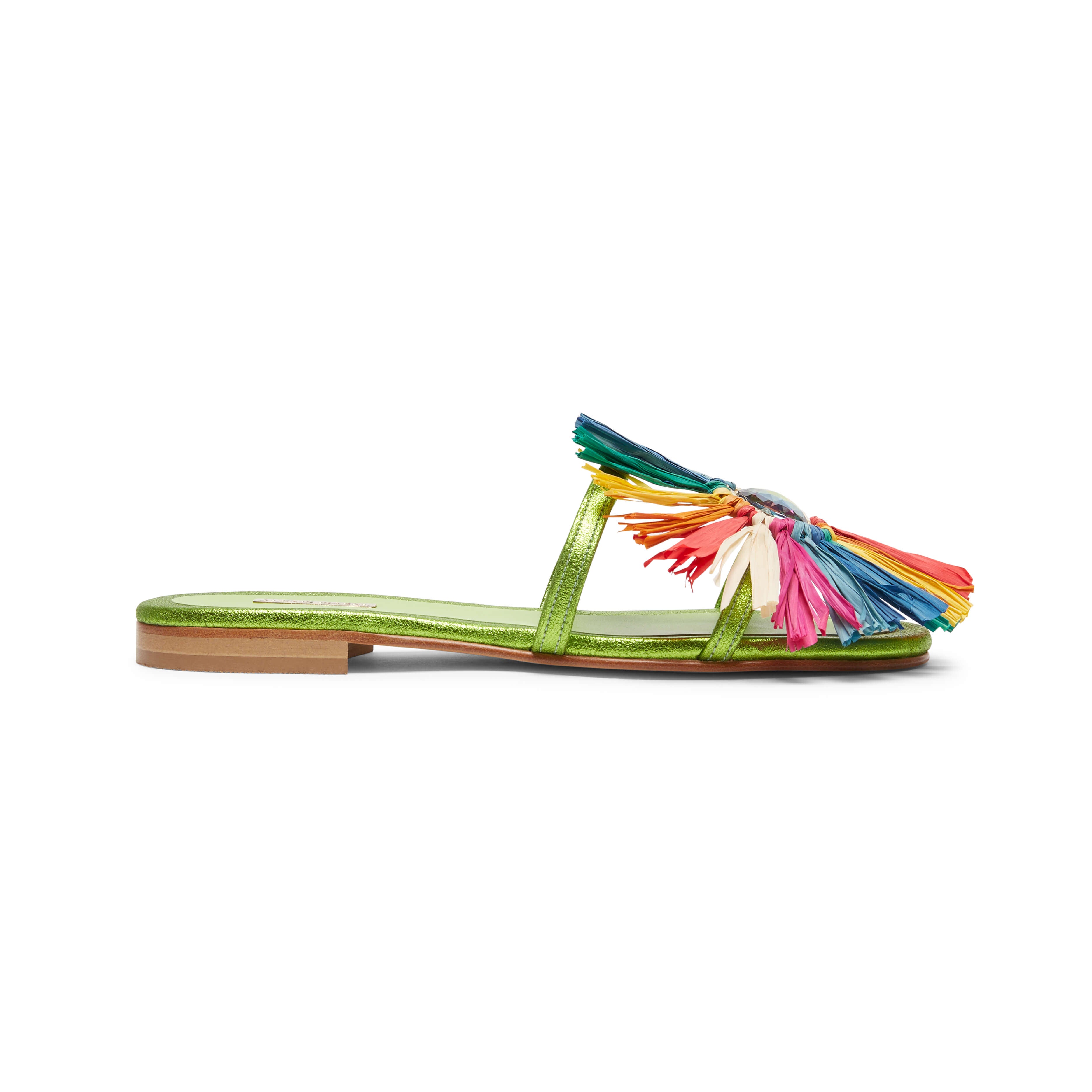 Flat Rainbow Raffia Sandals: Virgie | Alexis Isabel – Alexis Isabel