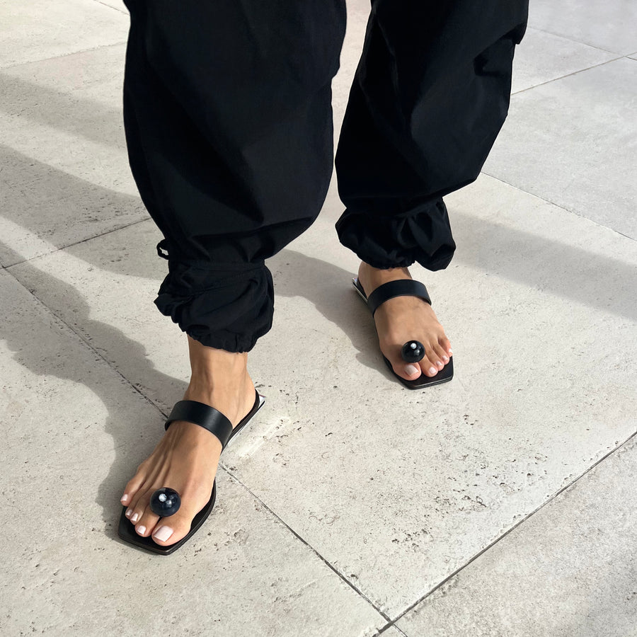Mangomango Black Sandals