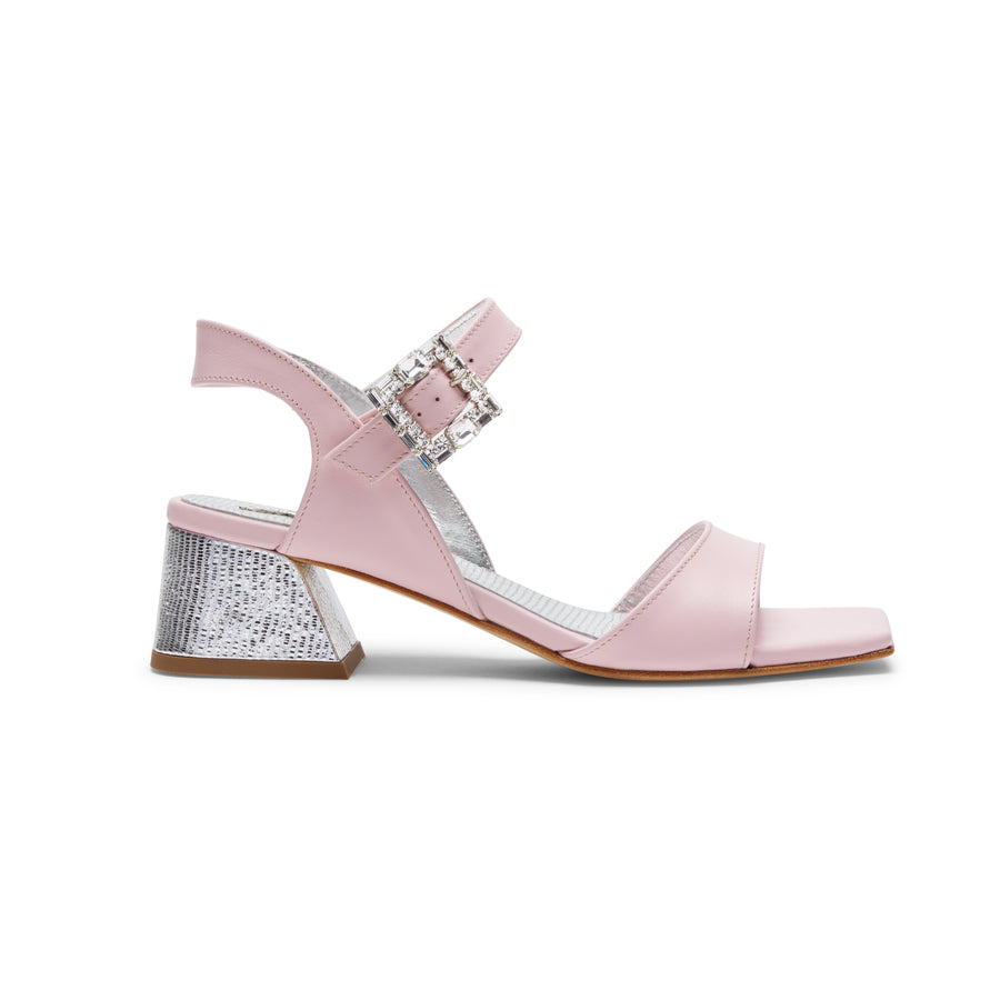 Brandi Pink Ankle Strap Sandals