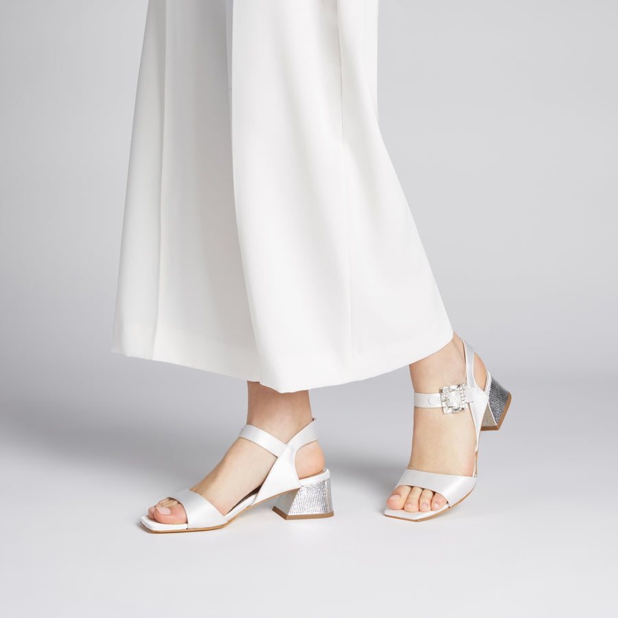 Brandi Bridal Ankle Strap Sandals